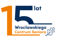 logotyp 15-lecie Wrocławskiego Centrum Seniora