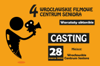 plakat zapowiadający casting 