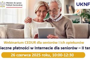 Grafika zapowiadająca wydarzenie KNF Bezpieczne płatności w internecie 26.06.2025