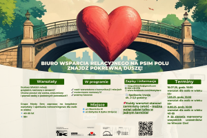 Na zdjęciu plakat do grupy relacyjnej Mosty Serc. 