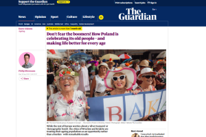 Obrazek z artykułu na temat Wrocławskich Dni Seniora 2024 w artykule The Guardian - Don’t fear the boomers!