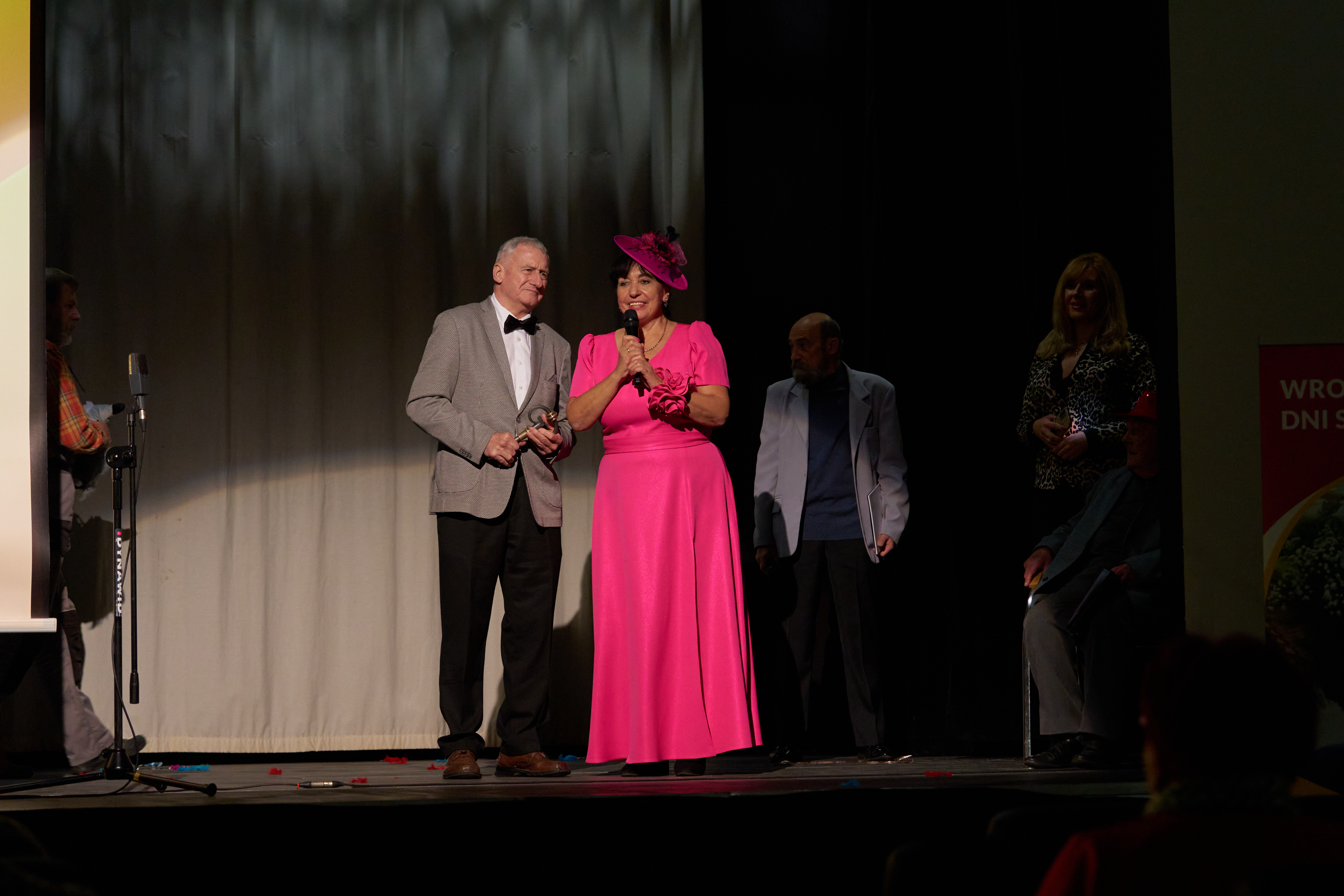 Królowa i Król Seniorów Eleonora Maraz i Marek Bułaj. 