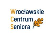 Plakat z napisem wrocławskie centrum seniora.