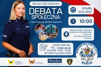 Policjantka na plakacie.