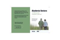 Grafika zapowiadająca cykl warsztatów pt. Akademia Seniora 