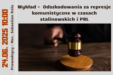 Grafika do wykładu na temat represji komunistycznych. 