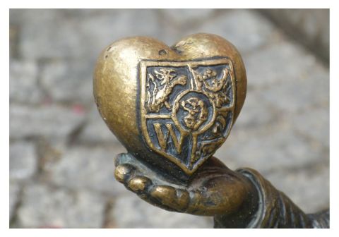 Grafika na spacer śladami wrocławskich krasnali. 