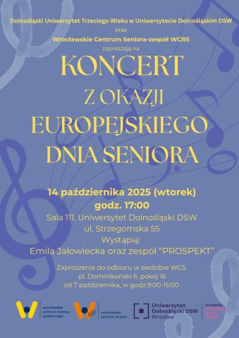 Plakat zapowiadający koncert.