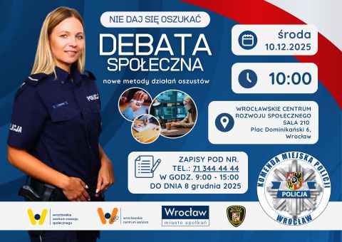 Policjantka na plakacie.