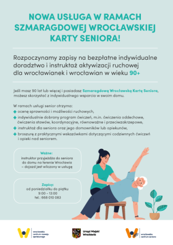 Ulotka nowej usługo na Karte Szmaragdową.