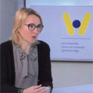 Gość Magdalena Wnuk–Olenicz – kierownik Uniwersytetu Trzeciego Wieku w Uniwersytecie Wrocławskim