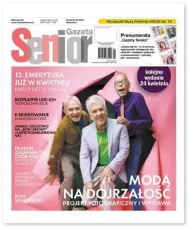 Okładka Gazety Senior wydanie kwiecień 2024.