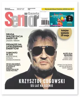 Okładka Gazety Senior wydanie maj 2024.