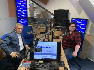 Na zdjęciu:  Wojciech Fedyk i Marta Trybalska 