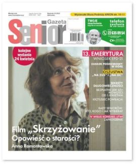 Okladka Gazety Senior kwiecień 2025.  
