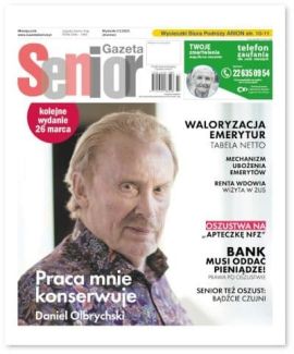 Okładka Gazety Senior wydanie marzec 2025.