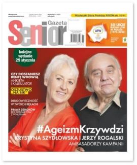 Okładka Gazety Senior wydanie styczeń 2025.