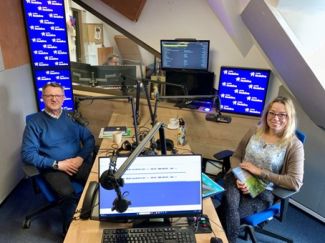 Na zdjeciu  dr Magda Wieteska oraz Mieczysław Lasota.