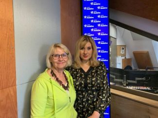 Bożena Adamska i Kamila Polańska w Radiu Rodzina.