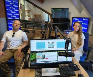 Agnieszka Dudek oraz Marcin Burmistrz w Radiu Rodzina.