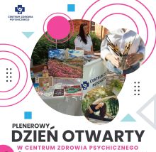 Plakat wydarzenia Dzień Otwarty w Centrum Zdrowia Psychicznego