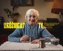 Plakat z napisem Co za różńica? Organizatorem akcji program "Obecność" jest Stowarzyszenie Mali Bracia Ubogich.