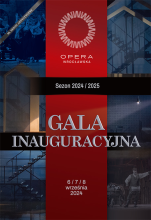 plakat zapowiadający inaugurację w Operze Wrocłąwskiej