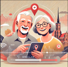 Grafika dotycząca projektu Miejska Mapa Dźwięków.