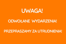 Komunikat Odwołane zajęcia