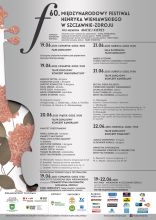 Na zdjęciu plakat do Festiwalu w Szczawnie Zdroju.