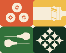 Grafika podzielona na 4 prostokąty i dotyczy projektu Muzealni Pasjonaci bezpłatne warsztaty dla seniorów.  