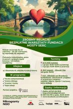 Plakat z mostem i sercem.