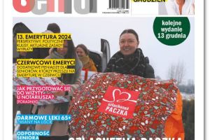 Okładka Gazety Senior wydanie grudzień 2023.