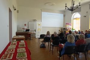Na zdjęciu Pan Franciszek Kędzierski podczas finału Wrocławskiej Mapy Zdrowia. 
