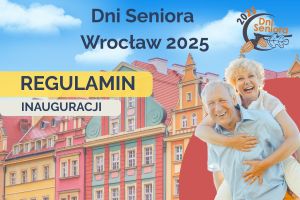 Grafika Dni Seniora z napisem Regulamin Dni Seniora 2025.
