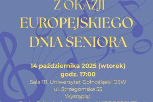 Plakat zapowiadający koncert.