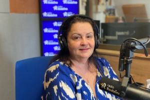 Beata Osińska w studiu radia.