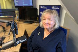  Elżbieta Krasnosielska w studio Radia Rodzina.