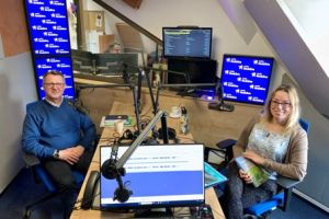 Na zdjeciu  dr Magda Wieteska oraz Mieczysław Lasota.